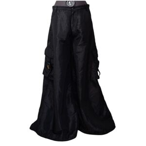 LG Auraze for Beau Baker Rave Pants Nylon 90s wide-leg rave pants pockets